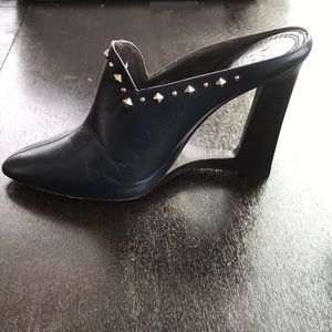 Tory Burch Embellished Cut Out Mule Wedge